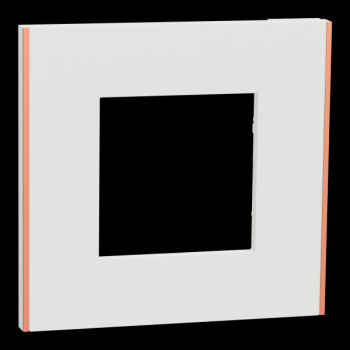  Unica D plaq blanc/cuivre 1P 