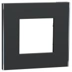  Unica D plaq anth/argent 1P 