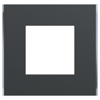  Unica D plaq anth/argent 1P 