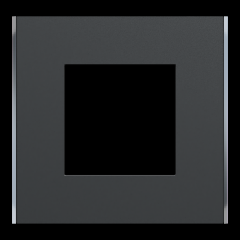 Unica D plaq anth/argent 1P 