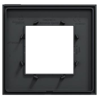  Unica D plaq anth/argent 1P 