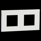  Unica D plaq blanc/argent 2P 