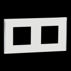  Unica D plaq blanc/argent 2P 