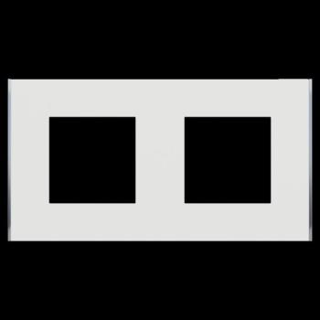  Unica D plaq blanc/argent 2P 