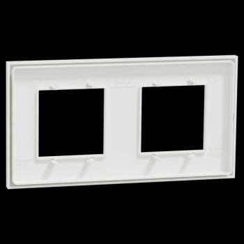  Unica D plaq blanc/argent 2P 