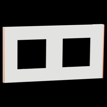  Unica D plaq blanc/cuivre 2P 