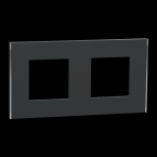  Unica D plaq anth/argent 2P 