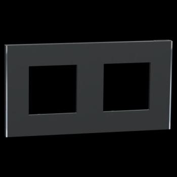  Unica D plaq anth/argent 2P 