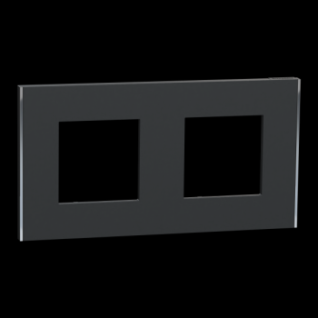  Unica D plaq anth/argent 2P 