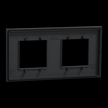  Unica D plaq anth/argent 2P 