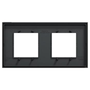  Unica D plaq anth/argent 2P 