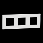  Unica D plaq blanc/argent 3P 