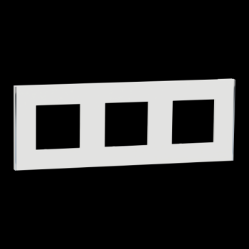  Unica D plaq blanc/argent 3P 