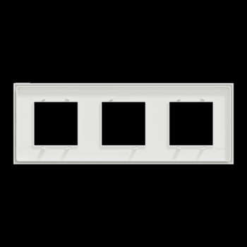  Unica D plaq blanc/argent 3P 