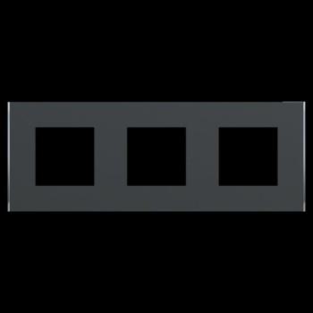  Unica D plaq anth/argent 3P 