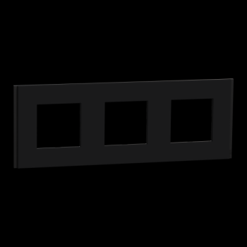  Unica D plaq gomme noire 3P 