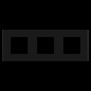  Unica D plaq gomme noire 3P 