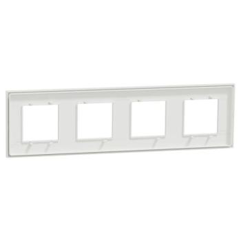  Unica D plaq blanc/argent 4P 