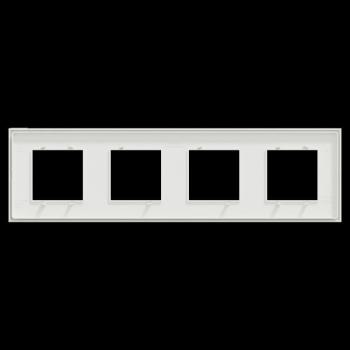  Unica D plaq blanc/argent 4P 