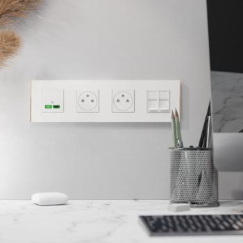  Unica D plaq blanc/cuivre 4P 