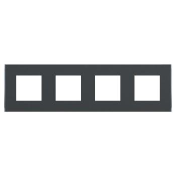  Unica D plaq anth/argent 4P 