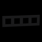  Unica D plaq gomme noire 4P 