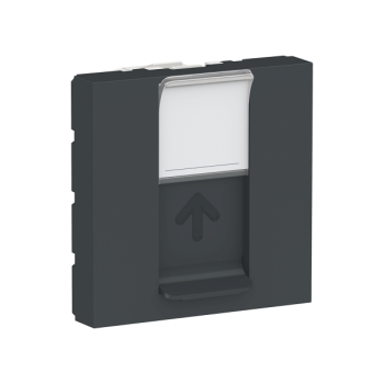  Prise 1 RJ45 S-One 2m Anth 