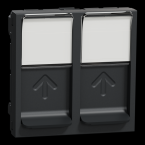  Prise 2 RJ45 S-One 2m Anth 