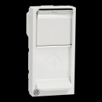  Prise 1 RJ45 Keyst 1m Blc ant 
