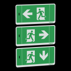  Exiway Light - tiquettes EVAC 