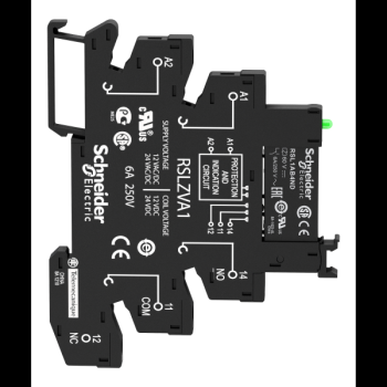  relais + embase 1OF 6A 24V 