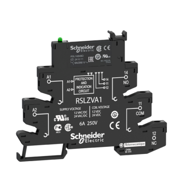  relais + embase 1OF 6A 12V 