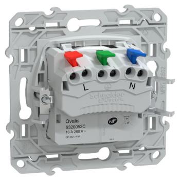  Prise 2P+T affl Griffes Blanc 