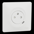  Combi 2P+T affl + USB-C Blanc 