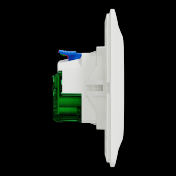  Combi 2P+T affl + USB-C Blanc 