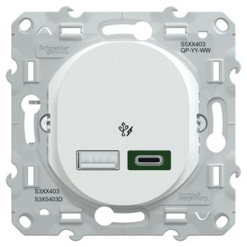  Chargeur USBA 7,5W+C 45W Blanc 