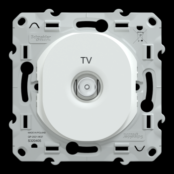  Prise TV simple blanc 