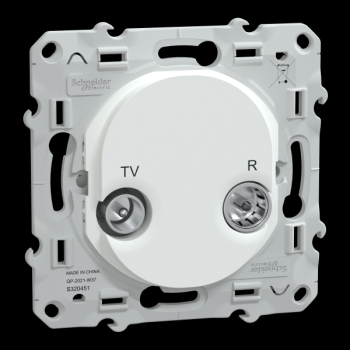  Prise TV-R Blanc 