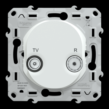  Prise TV-R Blanc 
