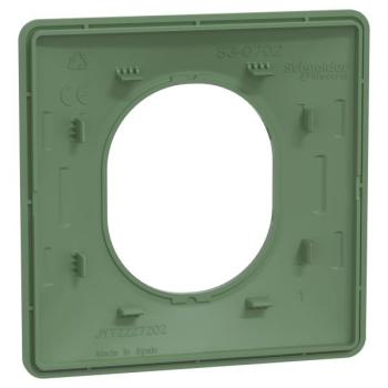  Plaque 1 poste Vert F 