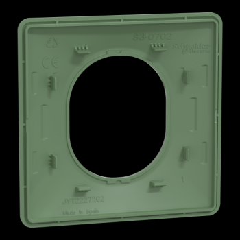  Plaque 1 poste Vert F 