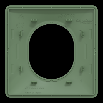  Plaque 1 poste Vert F 