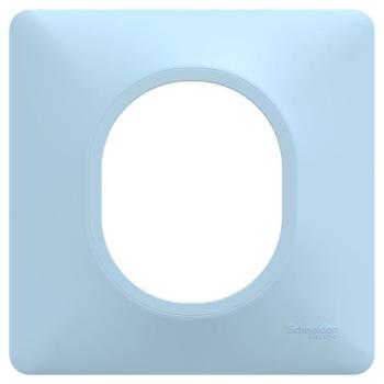  Plaque 1 poste Bleu A 