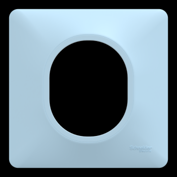  Plaque 1 poste Bleu A 