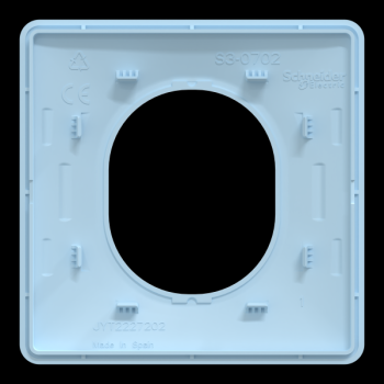  Plaque 1 poste Bleu A 