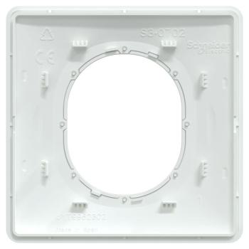  Plaque 1 poste Blanc Laiton 