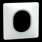  Plaque 1 poste Blanc Argent C 
