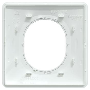  Plaque 1 poste Blanc Argent C 