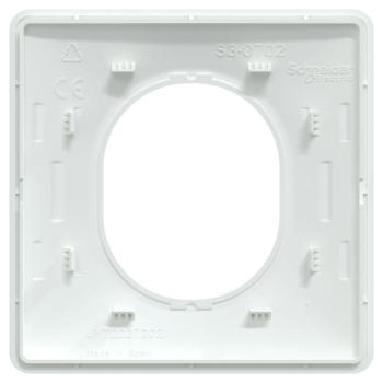  Plaque 1 poste Blanc 