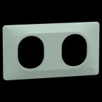  Plaque 2 post Hor 71 mm Sauge 